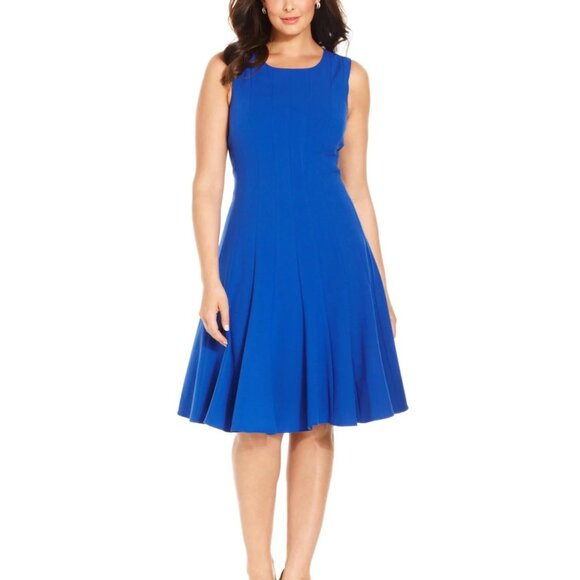 Blue Calvin Klein Plus Size Dress - Picture 1 of 6